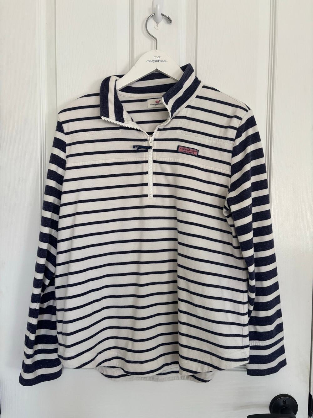 Vineyard Vines Medium Shep Shirt Woman Striped Blue & White